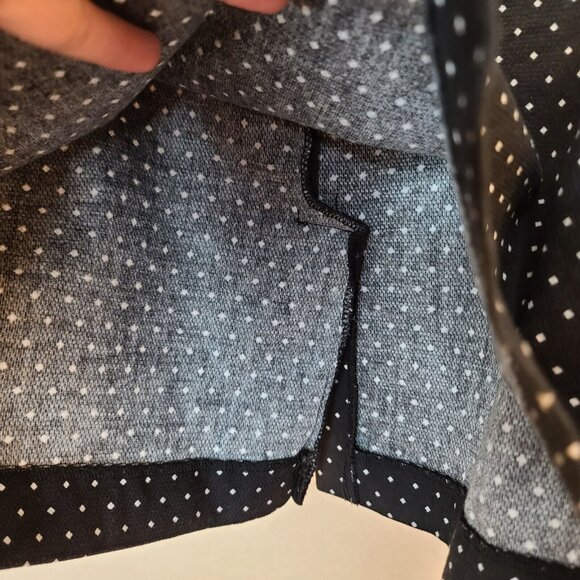 Rafaella Skirt Womens Size 10 Black White Diamond Print Pencil Career Office - Picture 6 of 12